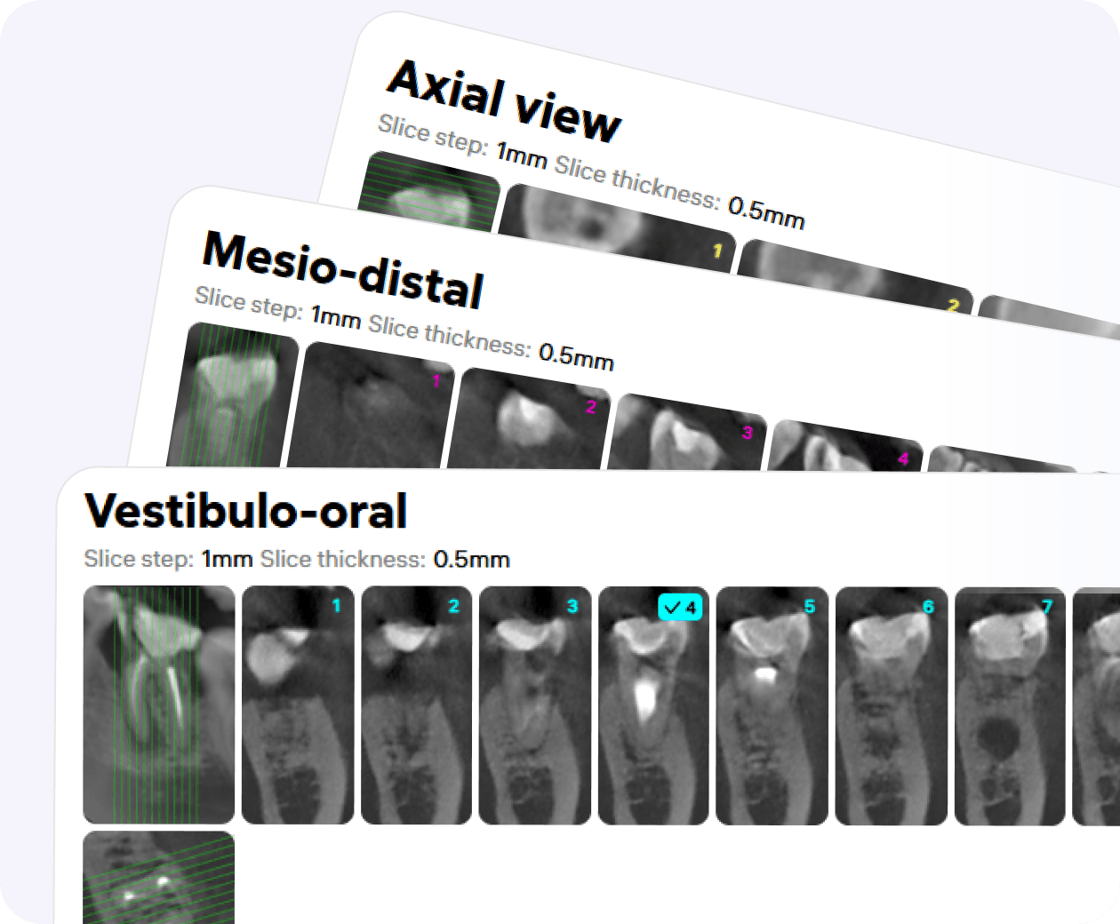 Automatically-generated cross sections