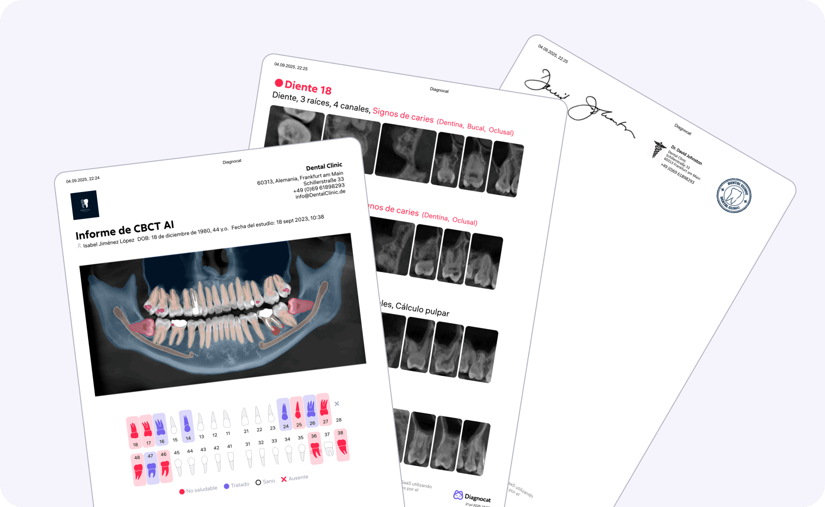 [object Object], para pacientes facilitan compartir imágenes claras y conclusiones clínicas justo después de la consulta, aumentando la aceptación del tratamiento hasta en un 23%*.