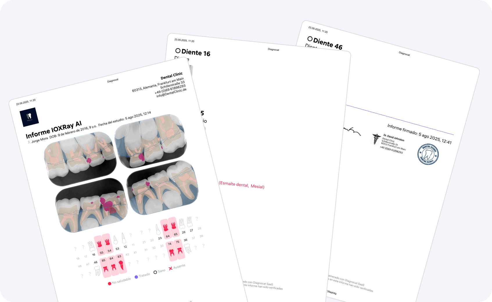 [object Object], para pacientes facilitan compartir imágenes claras y conclusiones clínicas justo después de la consulta, aumentando la aceptación del tratamiento hasta en un 23%*.