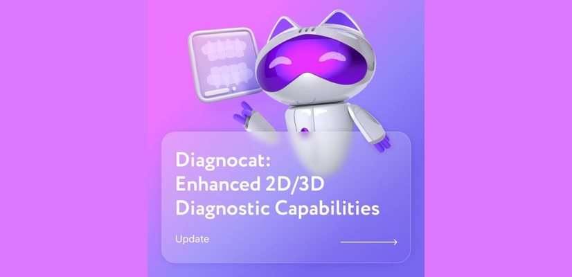 We are proud to share some updates about  Diagnocat’s capabilities for analyzing 2D and 3D images!